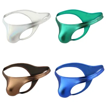 

Men's Fashion Bronzing Briefs Underwear Sexy Underwear Mens Show hips U Pouch Underwear Man Sexy Gay Breathable Panties Briefs