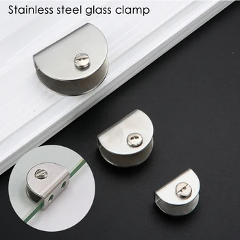 

10pcs Glass Clamp Glass Plated Brackets Zinc Alloy Chrome finish Shelf Holder Support Brackets Clamps