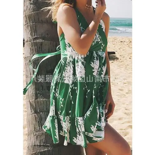 

Boho Backless Dress Women Sleeveless Summer Dresses G