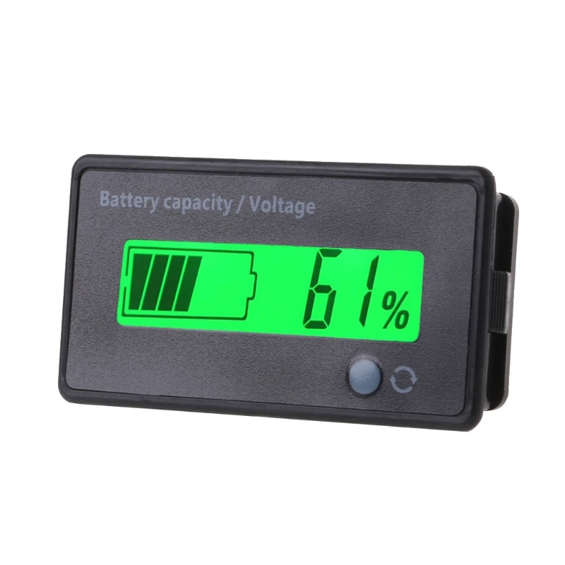 12-48V LCD-Anzeige Autobatterie Kapazität Spannung Tester Blei-Säure-Monitor Kit 