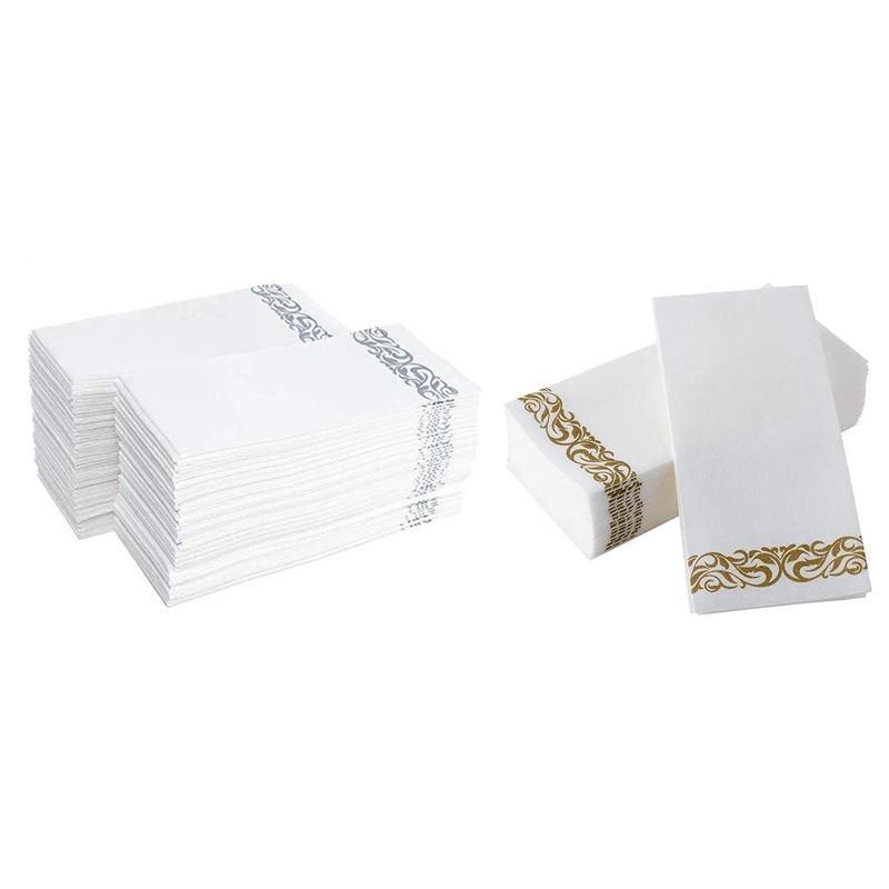 color blanco paquete de 200 servilletas de fiesta JINYUDOME Toallas de invitados desechables como servilletas 