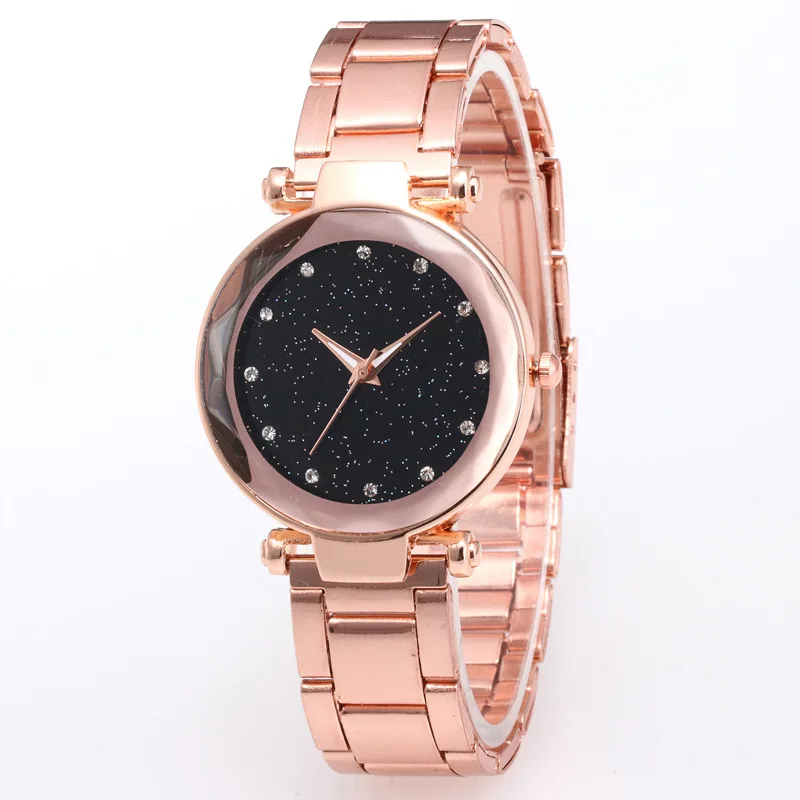 Luxury Starry Sky Women Watch Exquisite Small Dial Bracelet Watches Ladies Quartz Magnet Wristwatch Fashion Gift Clock Relogio - Цвет: A
