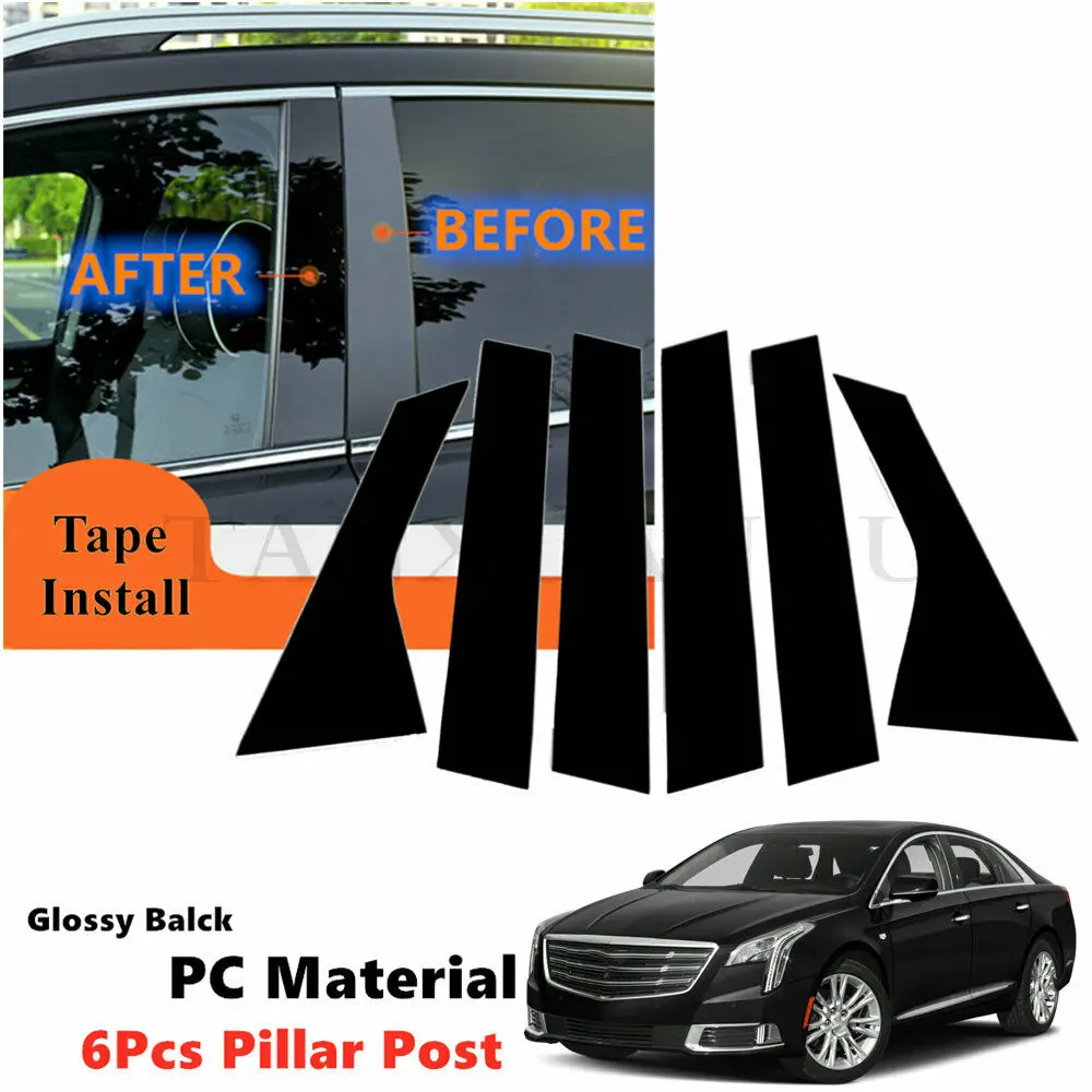 6 шт./комплект глянцевые накладки на окна и левую правую двери для CADILLAC XTS 2013-2019 |