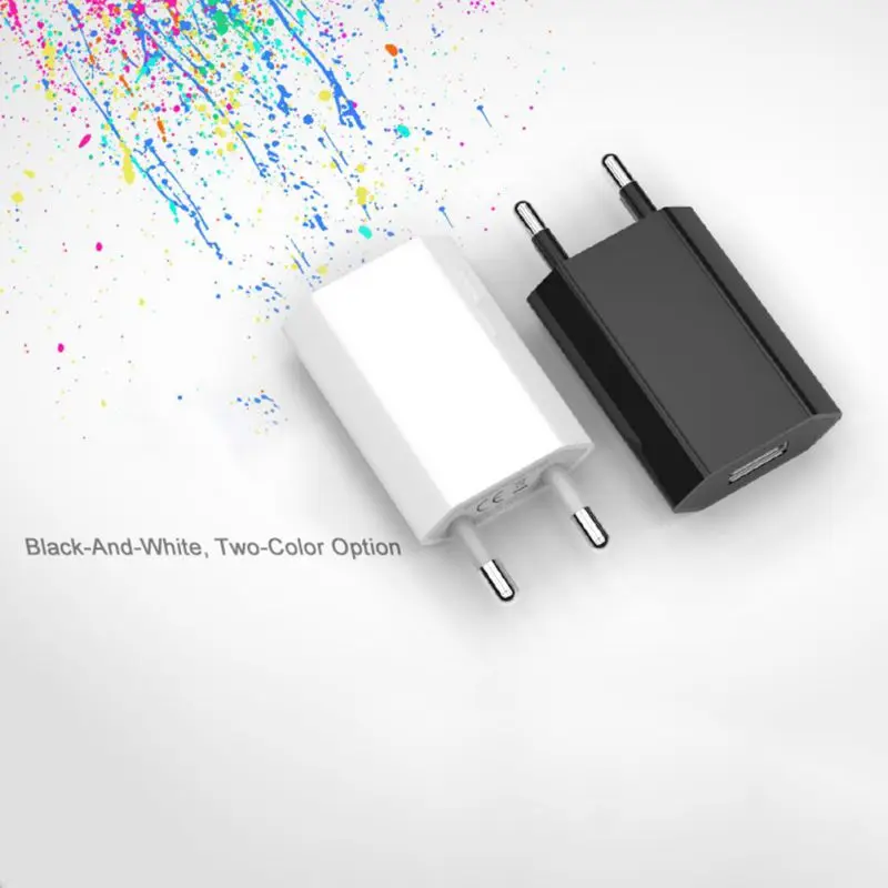 Белый Цвет ЕС вилка адаптер питания USB зарядное устройство Универсальный телефон настенное зарядное устройство 5A зарядная головка без кабеля для IPhone huawei