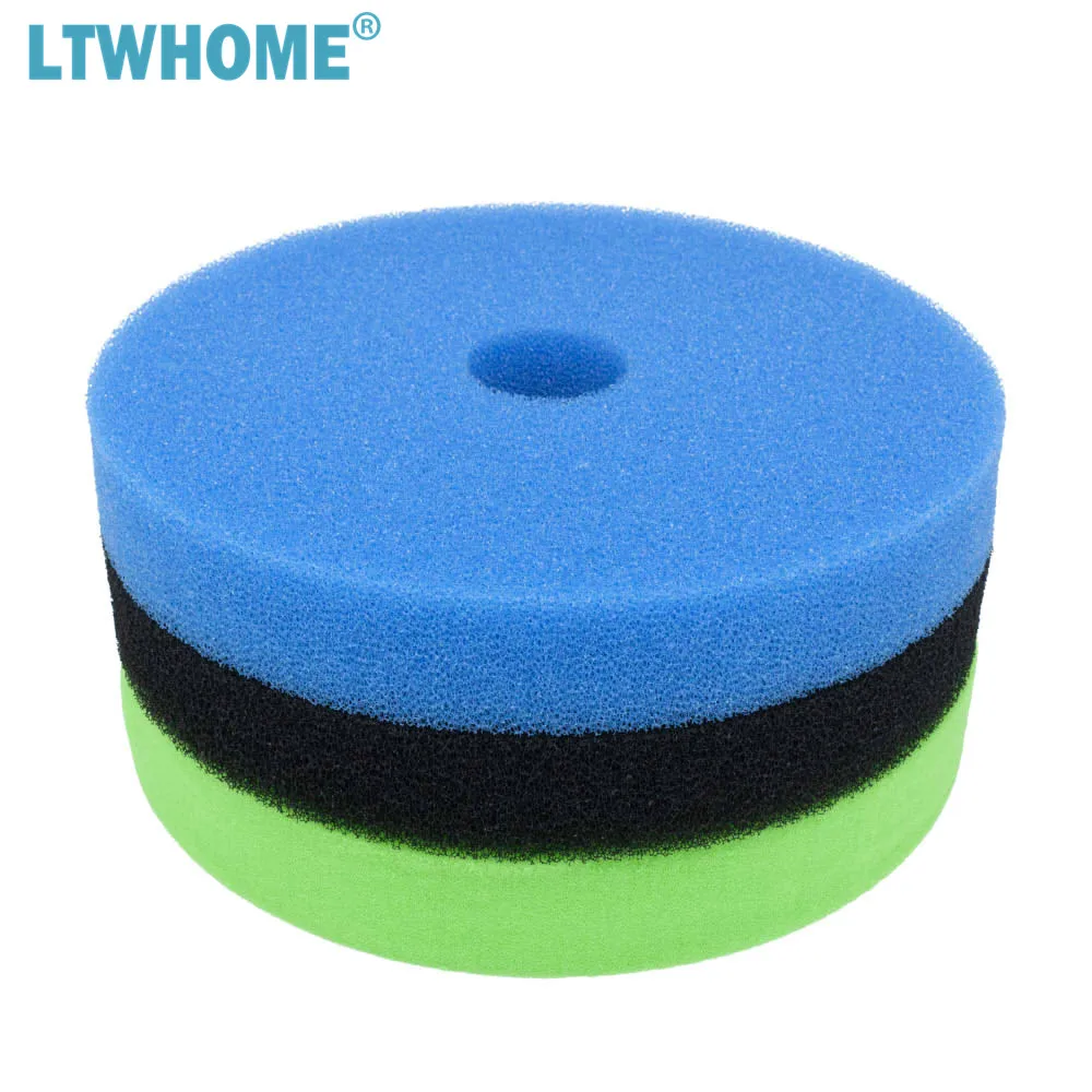 LTWHOME пенный Губчатый Фильтр Set подходит для фильтра Hozelock Bioforce 9000 / 18000|sponge filter|foam