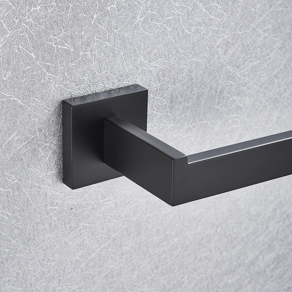 Bathroom Hardware Accessories Bathroom Hardware Set Bathroom Hardware Set Black Robe Hook Towel Rail Bar Rack Shelf Hanger Tissue Toilet Roll Paper Holder Wall Bathroom Accessories