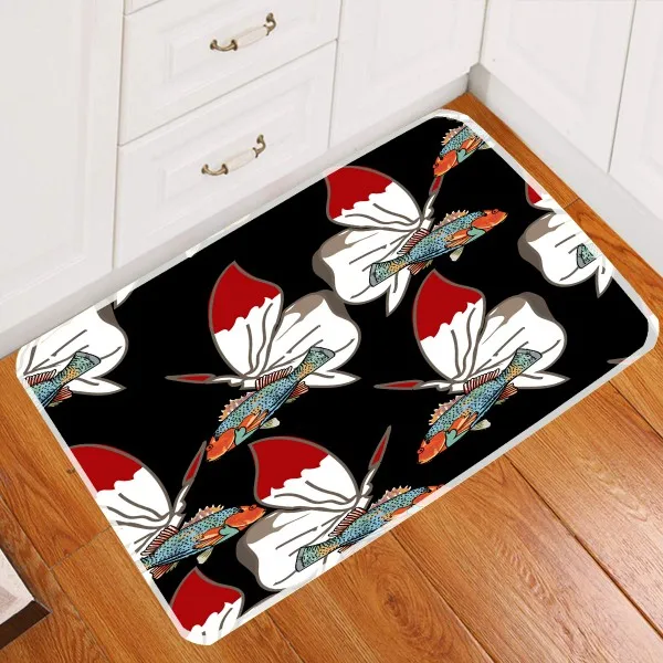 Красочными бабочками и бантиками; 3D принт половик с цветочным рисунком Нескользящие Кухня Гостиная ковер/коврик для ванной ковер в холл ковры 40X60 см/50x80 см - Цвет: Color-3