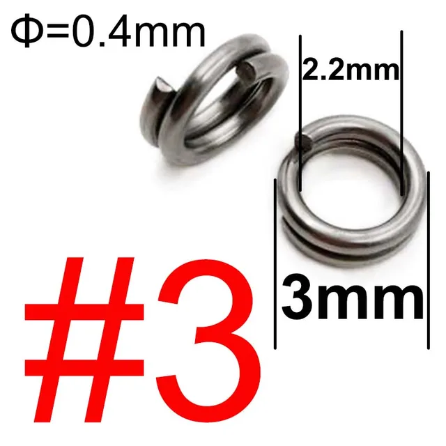 Split Rings Fishing Lures Tackle Connectors With Fishing Pliers