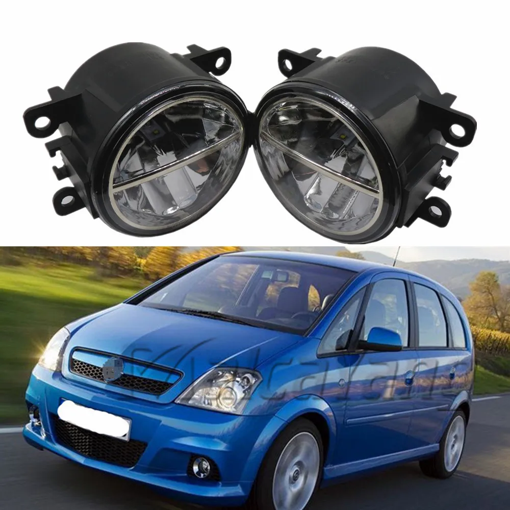 2PCS Car Styling Front LED Fog Lamps Halogen Fog Lights For Opel Zafira