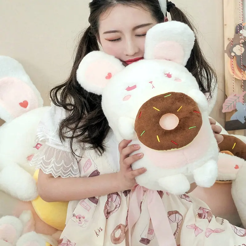 Лолита плюшевый кролик кукла с Луной пончик сердце очаровательные мягкие игрушки для животных для девочек день рождения спальный глаз маска