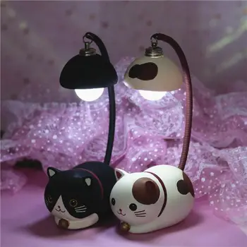 

Creative Night Lamp Kids Room Decoration Lamps Cute Cat Table Lights For Baby Kids Christmas Gifts Bedroom Cartoon Room