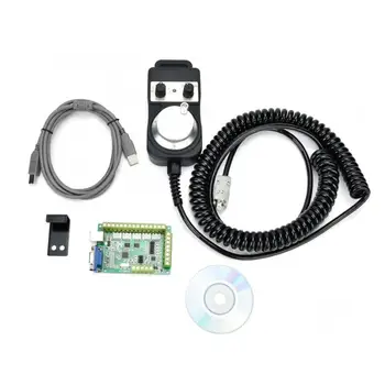 

stepper motor driver Green 5 Axle MACH3 USB Interface Board CNC Motion Control Card + No Stop Handwheel servo driver