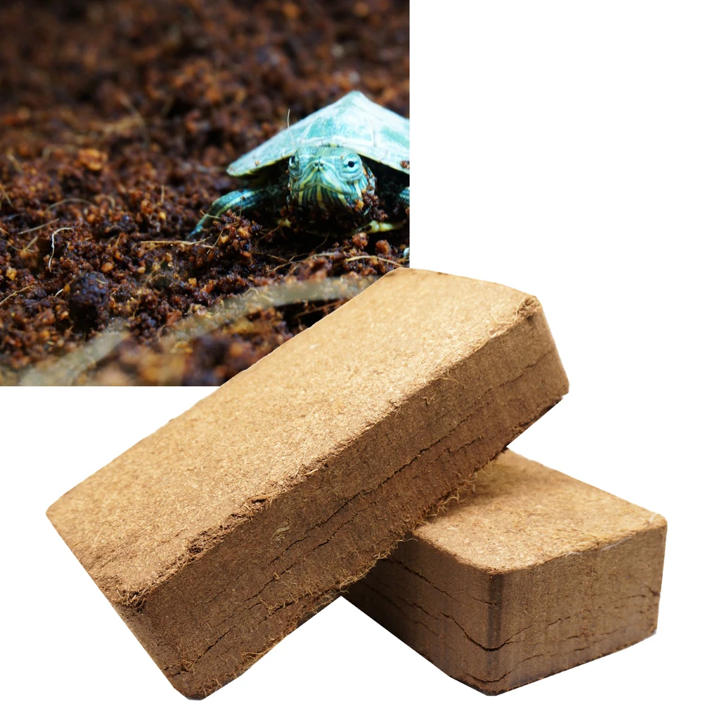 

Reptile Coconut Fiber Substrate Bricks Cocopeat Lizard Tortoise Reptile Natural Beddings Soil for Terrariums Soil Fish Tank Supplies