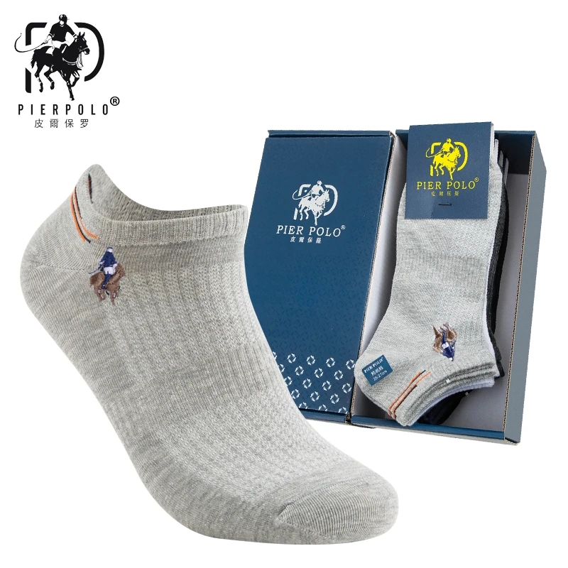 2018 Специальное предложение Стандартный для мужчин носки для девочек весна Xia Новый Pier Polo натуральный хлопок мужской дл