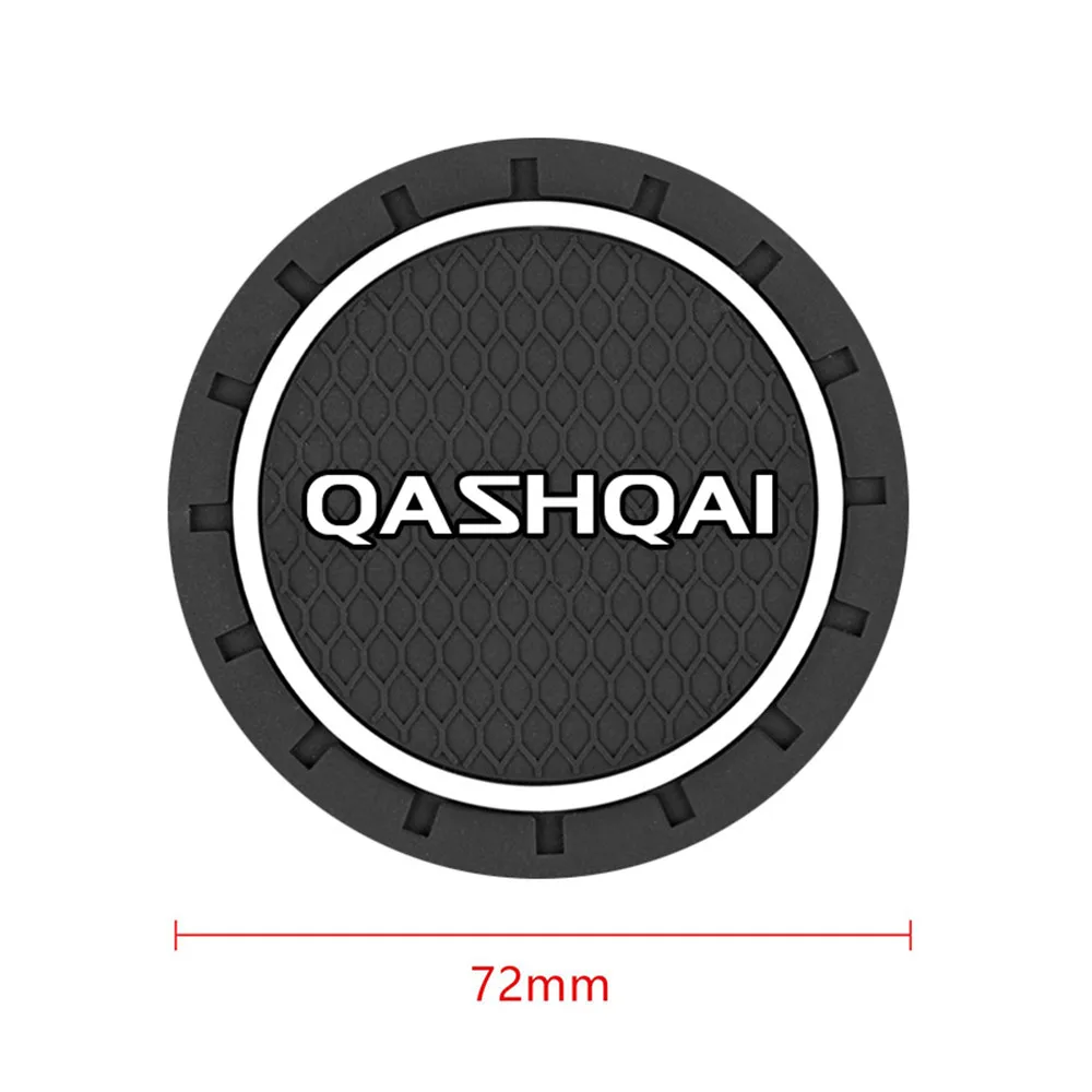 Car Cup Holder 2PCS Anti-slip Pad Mat For NISSAN QASHQAI J10 J11 2011 2008