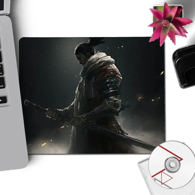 BBTHBDNBY напечатанный SEKIRO Shadows Die дважды Комфортный коврик для мыши игровой коврик для мыши резиновый ПК компьютерный игровой коврик для мыши - Цвет: Lock Edge18x22cm