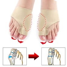 1 пара большой для костей ортопедический Bunion коррекция педикюра носки силиконовые корректор для косточки на ноге подтяжки корректор для большого пальца инструмент для ухода за ногами