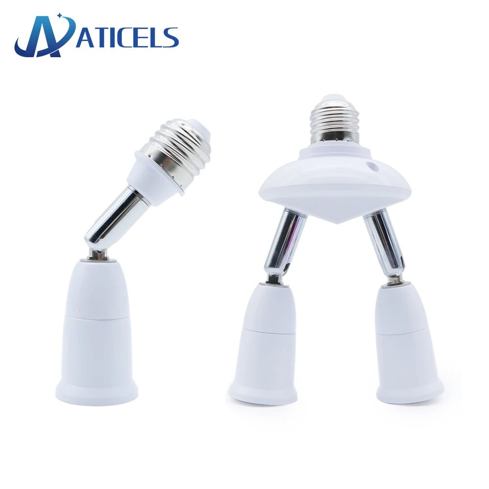 E27 Splitter 2/3/4/5 heads Adjustable E27 To E27 Base LED Bulb Adapter Converter Lamp Holder Socket Splitter