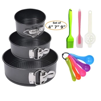 

Carbon Baking Pan Kitchen Cake Tool Set Metal Round Non-Stick Cake Mold Round Shape Kitchen Baking Tools Patisserie Making Tools