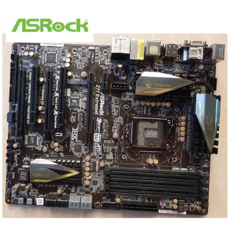 Для настольной платы ASRock Z77 extreme me6 материнская плата со слотом LGA1155 DDR3 SATA3 USB3.0
