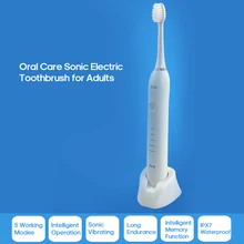 Звуковая электрическая зубная щетка перезаряжаемая зубная щетка мягкая щетина Глубокая чистка отбеливание Уход за полостью рта для взрослых