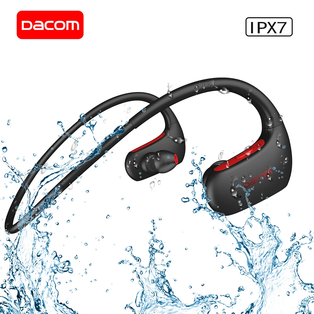 DACOM L05 Sports Wireless Headphones Deep Bass Bluetooth Earphones IPX7 Waterproof Running Headsets for Xiaomi Huawei iPhone