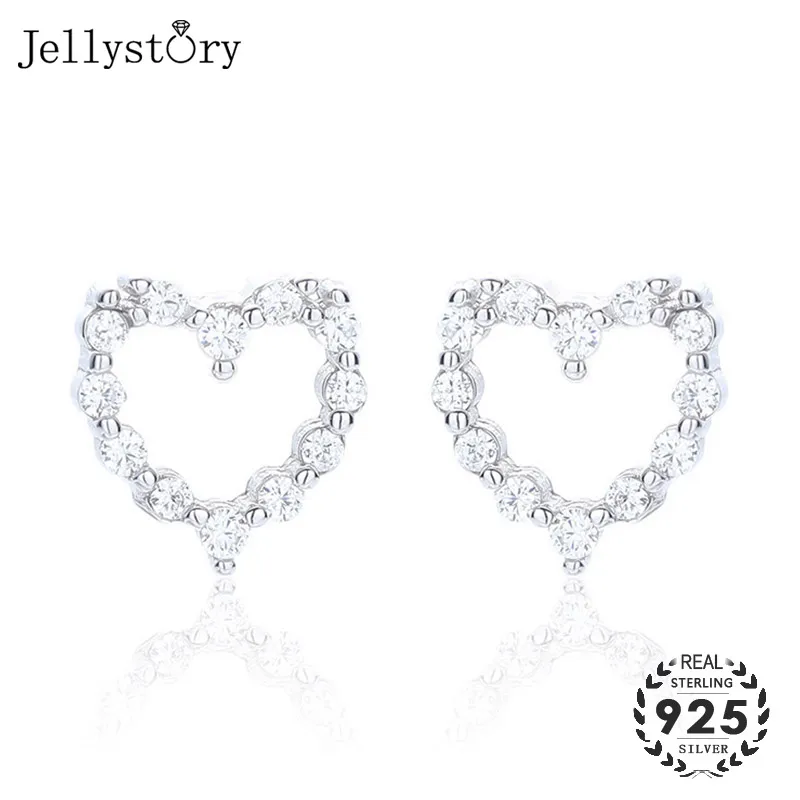 Jellystory модные 925 Изящные ювелирные изделия из серебра Earrring для женщины в форме