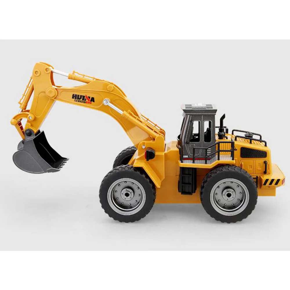 Huina Toys 1530 Six Channel 6ch 112 Rc Metal Excavator Remote Control Toys With Charging Battery Kids Toys Christmas Gifts (10)