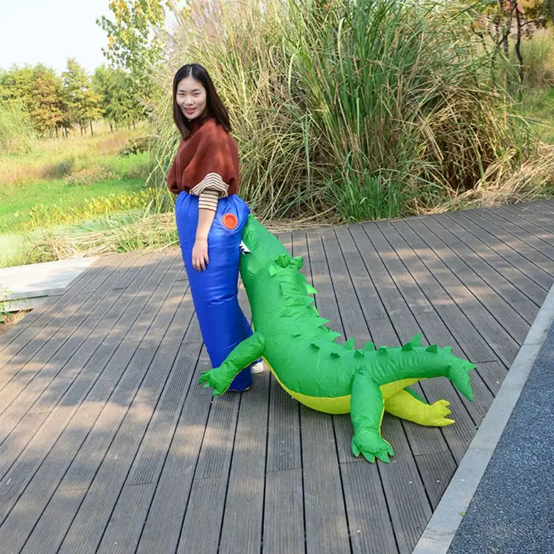 Надувной костюм сафари в виде крокодила для взрослых, Забавный костюм оленя
