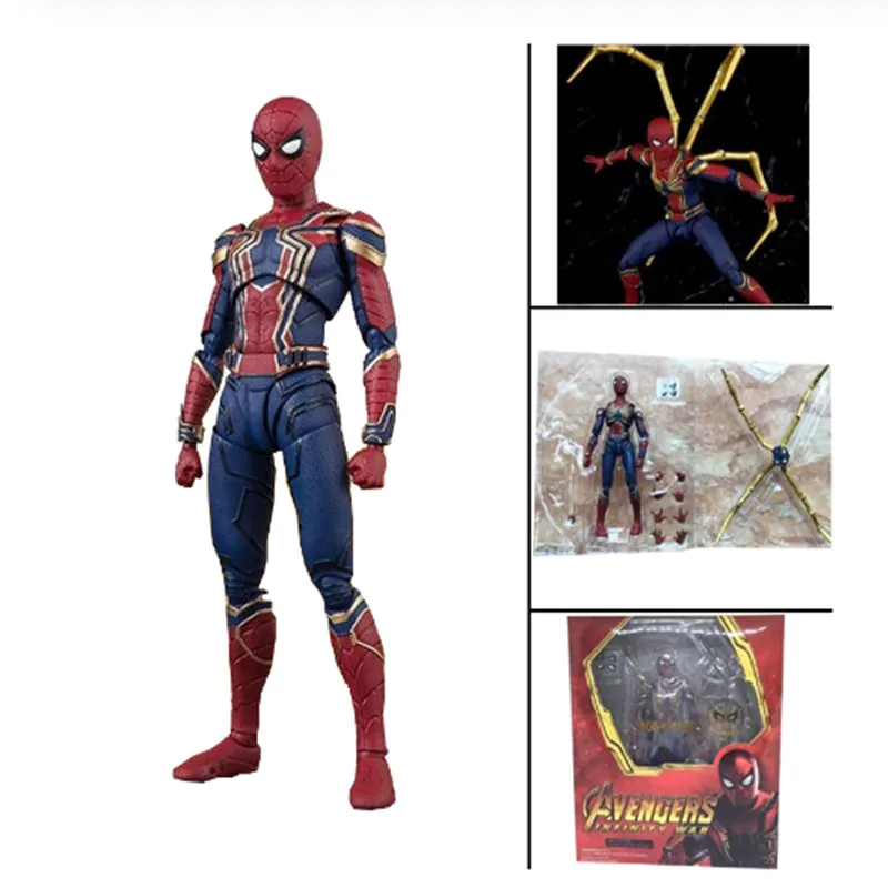 

15cm Avengers Infinity War SHF Iron Spider Man Spiderman PVC Action Figures Collectable Model Toys Gift