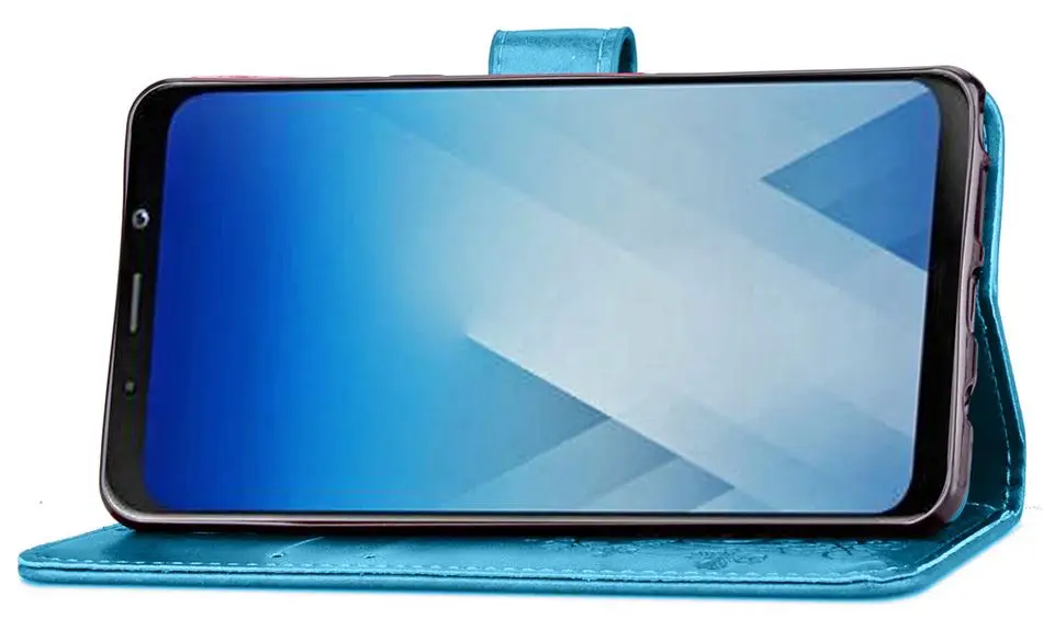 Счастливый клевер цветок чехол для samsung Galaxy Note 9 S9 A6 A8 плюс j4 j6 j7 j3 j8 A3 A5 A7 j5 S3 i9300 чехол-книжка Fundas P05G