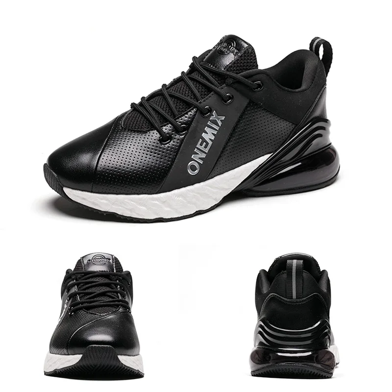ONEMIX Air 270, Мужские дышащие кроссовки для бега, Спортивные Новые беговые кроссовки, амортизирующая мягкая кожаная обувь