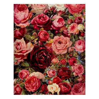 

Frameless Red Rose DIY Painting By Numbers Modern Wall Art Picture Acrylic Paint Unique Gift For Home Decor Artwork Fast Ship
