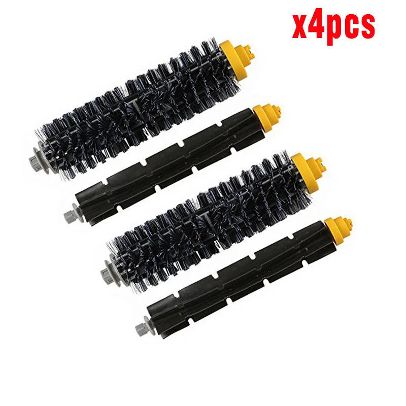 2pairbrush Совместим с iRobot Roomba серии 600 щетина и гибкая щеточка для взбивания 3-Armed Brass Aero Vac Фильтры комплект запасных частей чистящие наборы - Цвет: 2pairbrush