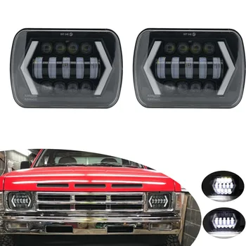 

1 pc 55W 5X7 7X6 inch Rectangular Sealed Beam LED Headlight With DRL for Jeep Wrangler YJ Cherokee XJ H6014 H6052 H6054 LED