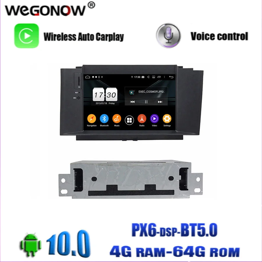 PX6 DSP IPS 8 ядер Android 10 0 для Citroen C4 C4L DS4 2011 2016 4 Гб ОЗУ 64 ГБ Автомобильный DVD плеер GPS RDS