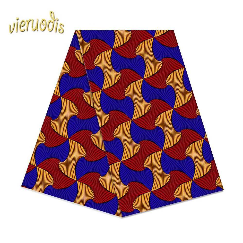 6 ярдов африканская восковая ткань A000543