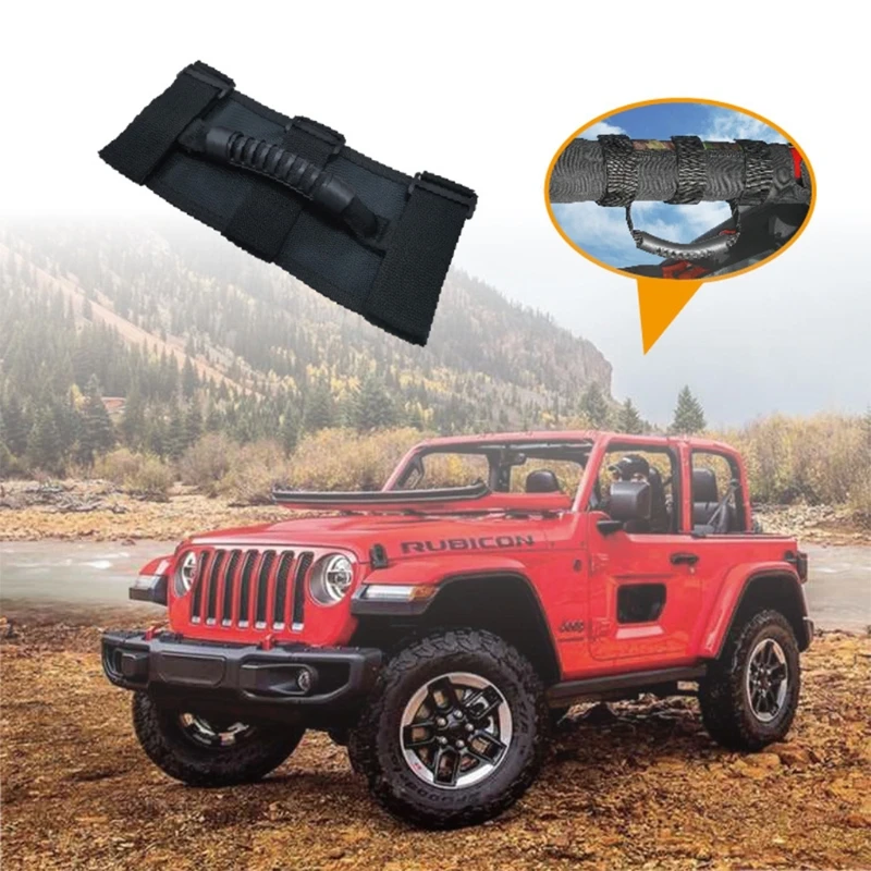 Compatible With Jeep-wrangler Roll Bar Grab Handles Grip Handle 3 Straps  Design Durable Accessories Jk-jku-jl-jlu-tj-lj - Armrests - AliExpress