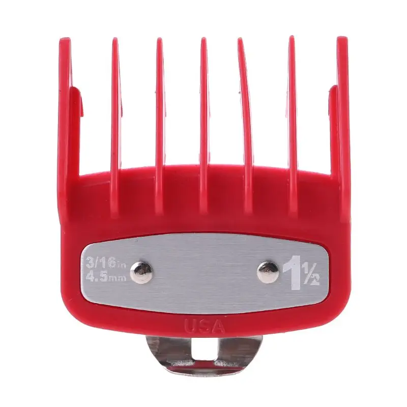 Red-4.5mm 1 шт./2 шт. профессиональная расческа для стрижки волос с металлическим зажимом - Цвет: Red-4.5mm