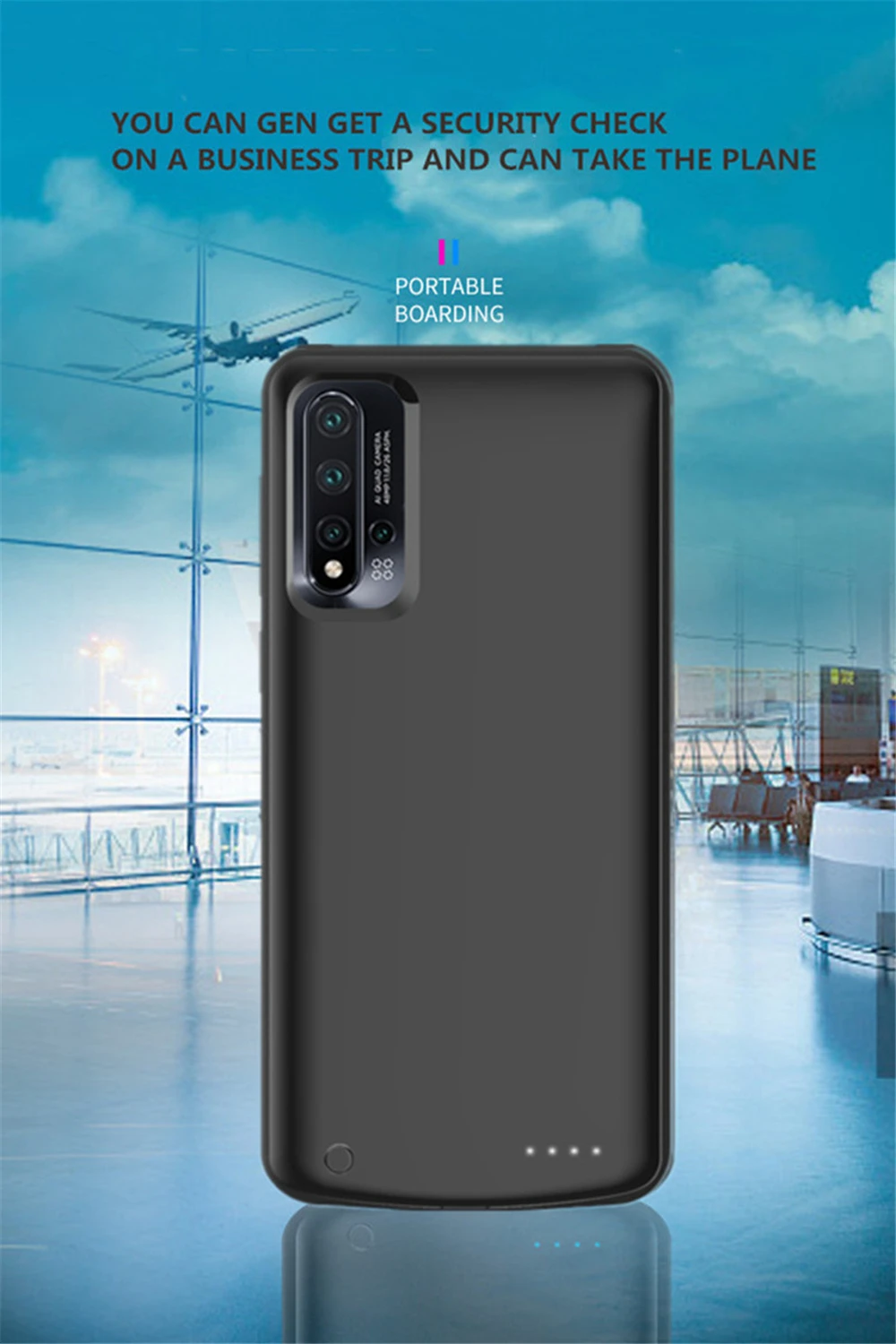 Для huawei Nova 5 Pro power Bank чехол для зарядки для huawei Nova 5 портативный чехол для power Bank 6500 мАч Внешний Аккумулятор Чехол