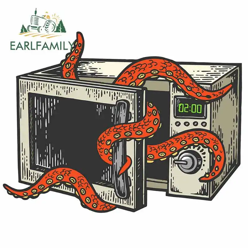 EARLFAMILY 13 см x 9 для осьминога в микроволновой печи цветная эскизная гравировка