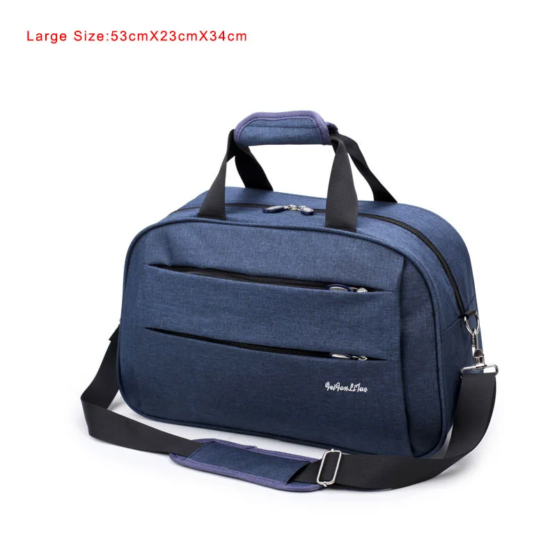 Wobag модная спортивная сумка для спортзала, нейлоновая сумка для багажа, мужская деловая дорожная сумка для путешествий, женская сумка-Органайзер, повседневная сумка - Цвет: Blue-L