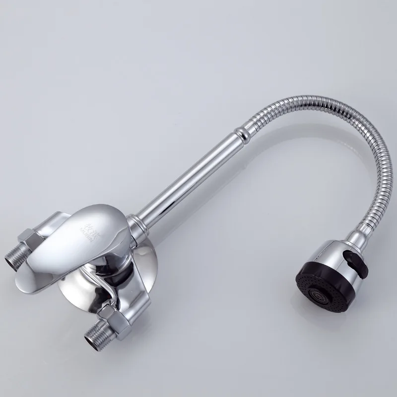 

Surface Mounted Kitchen Hot And Cold Taps Wall Mounted Washing Basin Small Kitchen Treasure Tap Balcony Laundry Tub Mixing Valve