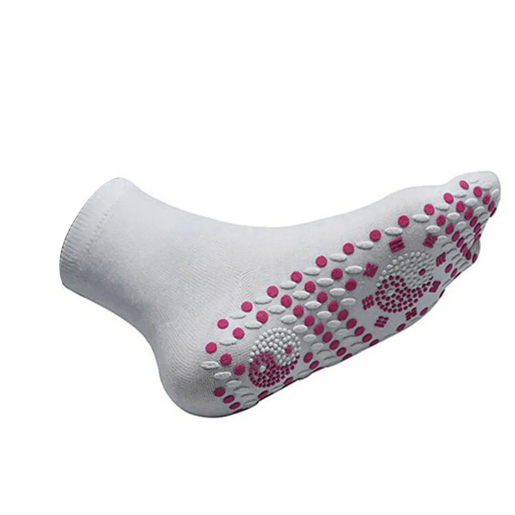 Fashion Socks FIR Tourmaline Magnetic Socks- Self Heating Therapies Magnetic Socks Casual Dot Cotton Soft Shoes новогодние носк
