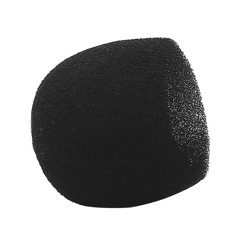 Прямая поставка черная круглая шаровая форма шапка с микрофоном ветровое стекло гриль внутренняя пена губка для SM58 SLX24 PGX24 PG58 BETA58A чехол для микрофона