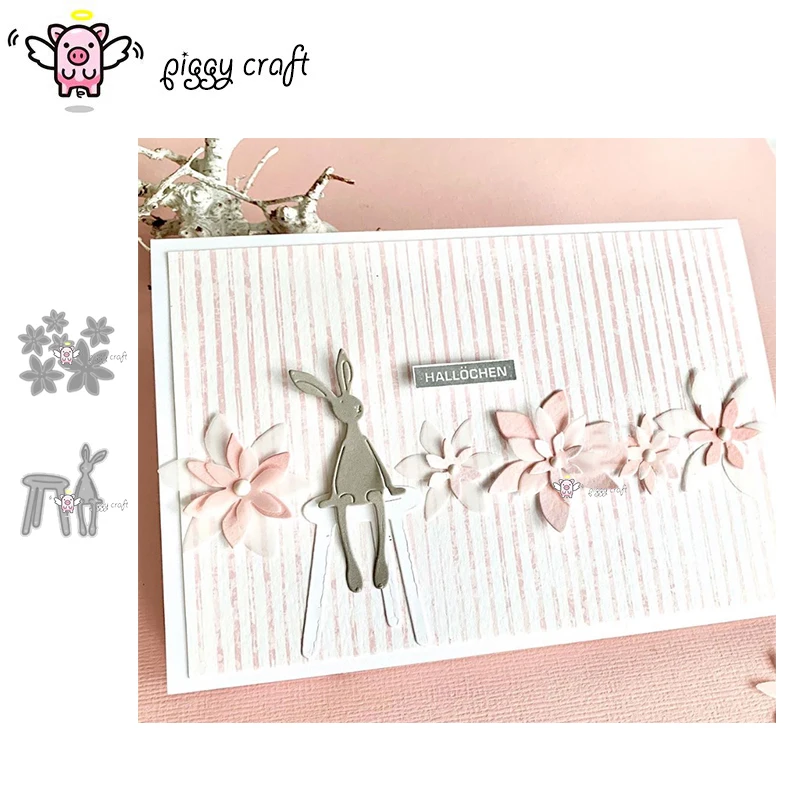 Die-Mold Stencils-Dies Punch Scrapbook Paper-Craft Flower Metal Rabbit Blade Bench Cut