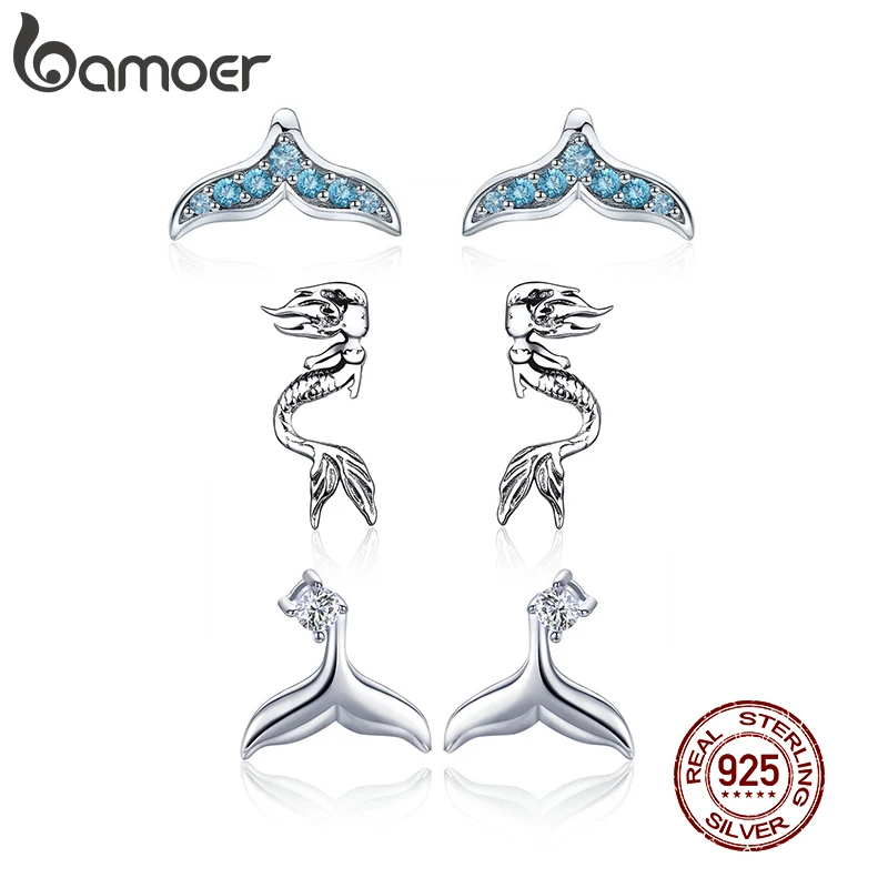 Женские серьги гвоздики из серебра 100% пробы с синим Цирконом|Серьги-гвоздики| |