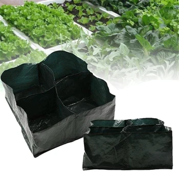 

Planting Pots Garden Supplies Plant Grow Bag Reusable Anti Corrosive Balcony DIY Home 4 Slots Waterproof For Vegetable