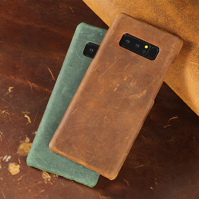 Чехол для Samsung Galaxy S6 S7edge S8 S9 S10 плюс A10 A20 A30 A50 A70 Crazy horse кожа чехол Note 8 9 10 A5 A7 A8 2018 J5 2017 |