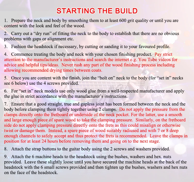 PRS电吉他套装说明书2